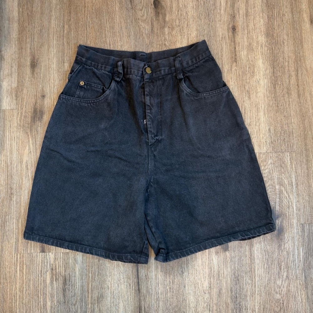Y2K black baggy jorts